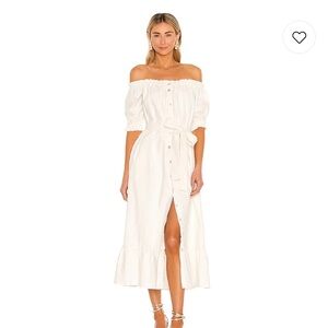 Tularosa Kami Midi Dress in Ivory